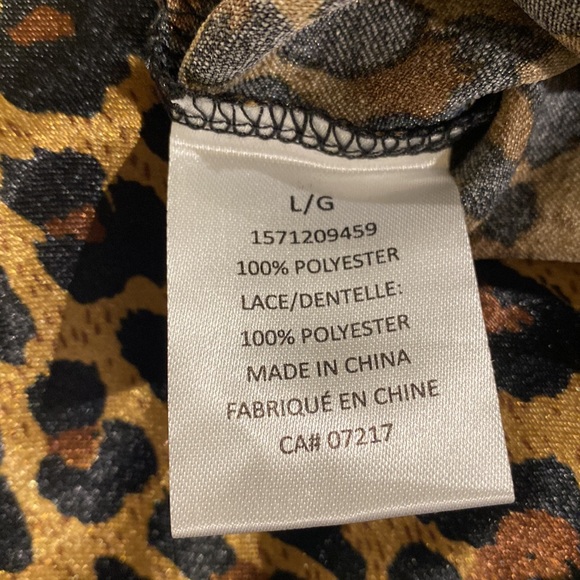 Sloanes & Sadie Leopard print sleeveless top size L - Picture 6 of 6